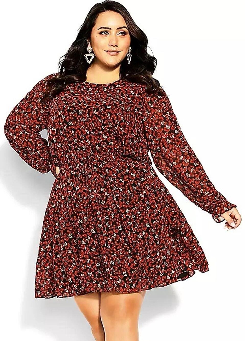 City Chic Aurora Dress Womens Size 18 Floral